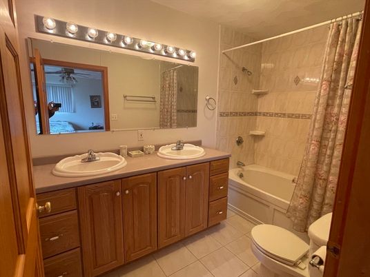 Bathroom, Dual Sink Vanities, Glass Shower, Interior