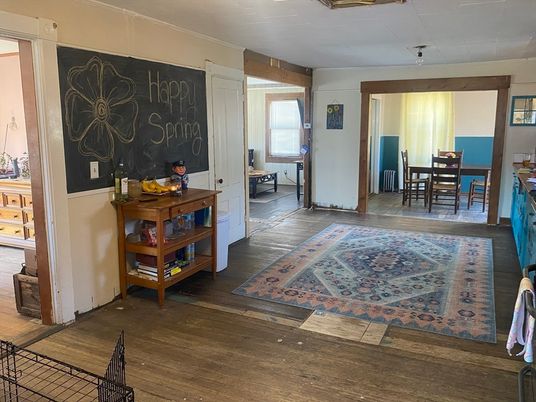 Dining room, Interior, Wood Texture Flooring