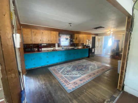 Interior, Kitchen, Wood Texture Flooring