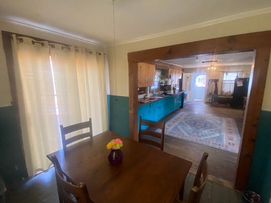 Dining room, Interior, Wood Texture Flooring