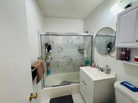 Bathroom, Glass Shower, Interior, Marble Walls