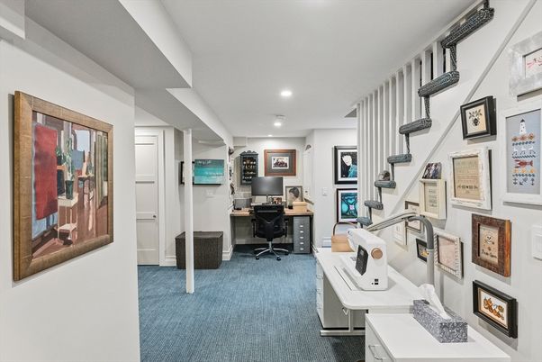 Home Office, Interior, Recessed Lighting