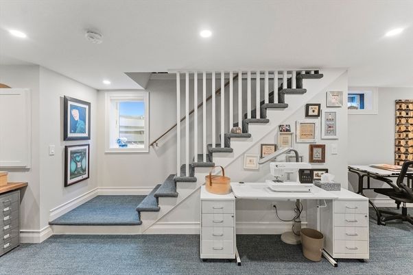 Home Office, Interior, Recessed Lighting
