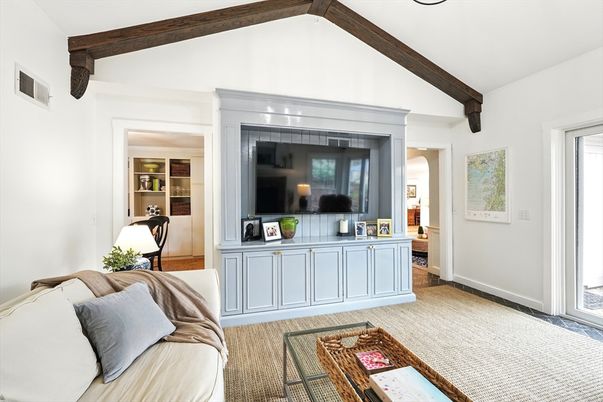 Interior, Living room, Wooden Beams