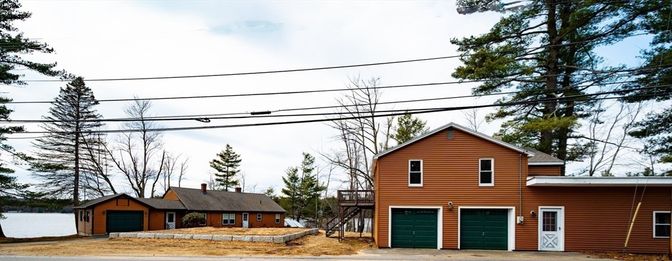 Attached, Detached Garage, Exterior, Facade, Log Home