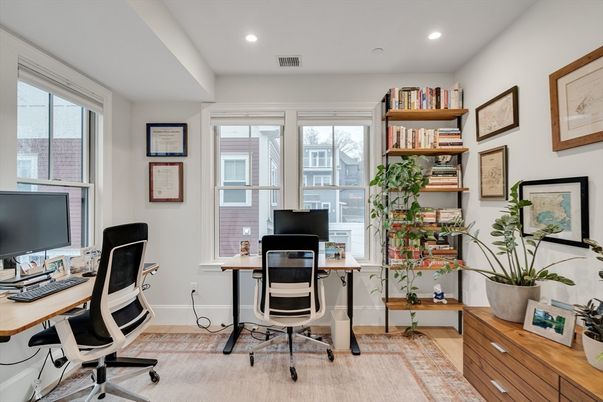 Home Office, Interior, Recessed Lighting