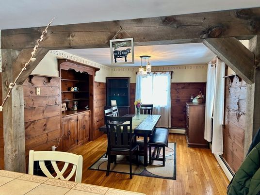 Chandelier, Dining room, Interior, Wood Texture Flooring, Wooden Walls