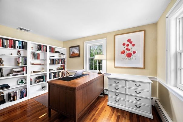 Home Office, Interior, Wood Texture Flooring