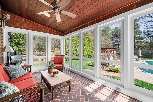 Interior, Sun Room, Wooden Ceilings