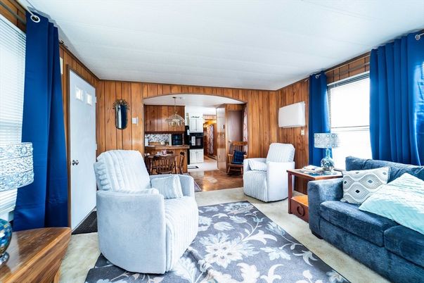 Dining room, Interior, Kitchen, Living room, Wooden Walls
