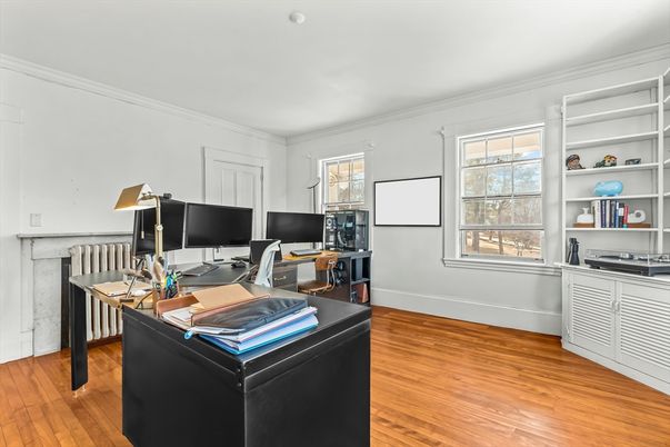 Home Office, Interior, Wood Texture Flooring