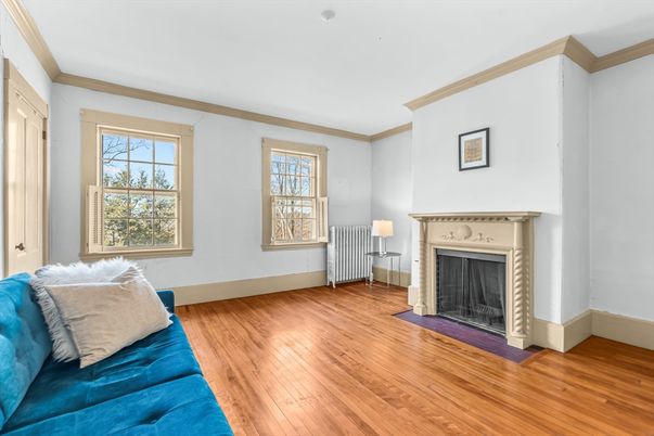 Fireplace, Interior, Wood Texture Flooring