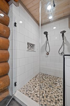 Bathroom, Interior, Wooden Ceilings