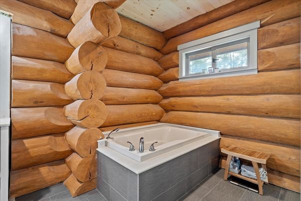 Bathroom, Interior, Wooden Walls