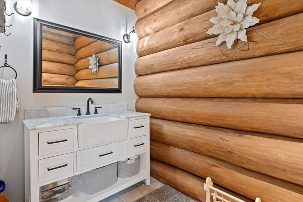 Bathroom, Interior, Wooden Walls