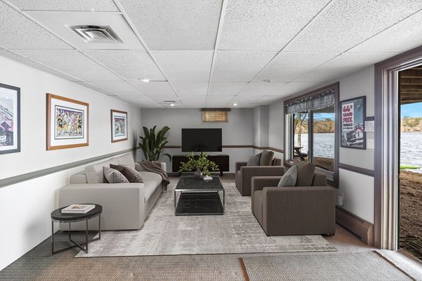Interior, Living room, Recessed Lighting
