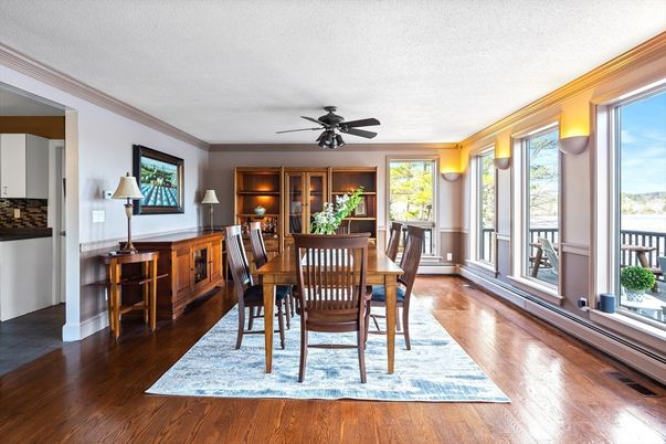 Dining room, Interior, Wood Texture Flooring