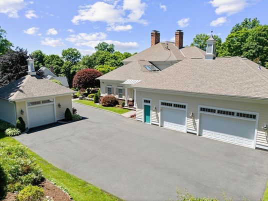 Attached, Detached Garage, Exterior, Facade, Solar Panels, Cape Cod