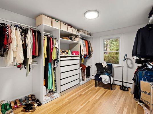 Interior, Walk-in Closets, Wood Texture Flooring
