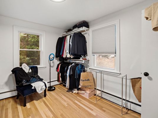 Interior, Walk-in Closets, Wood Texture Flooring
