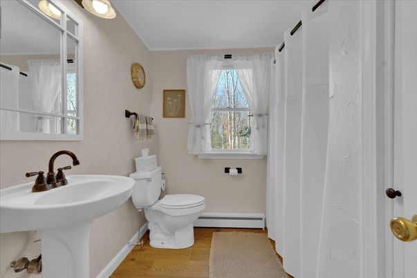 Bathroom, Interior, Wood Texture Flooring