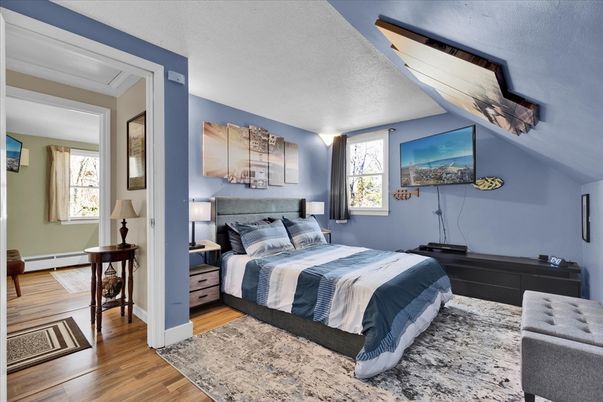 Bedroom, Interior, Wood Texture Flooring
