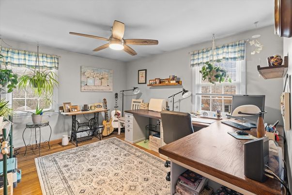 Home Office, Interior, Wood Texture Flooring