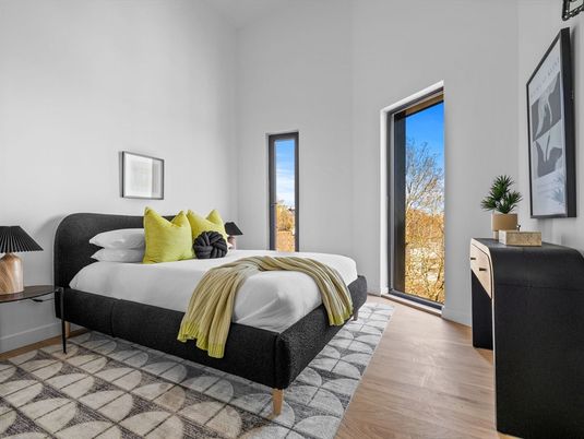 Bedroom, Interior, Wood Texture Flooring