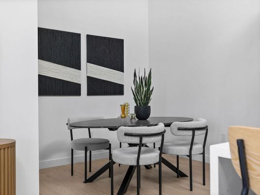 Dining room, Interior, Wood Texture Flooring