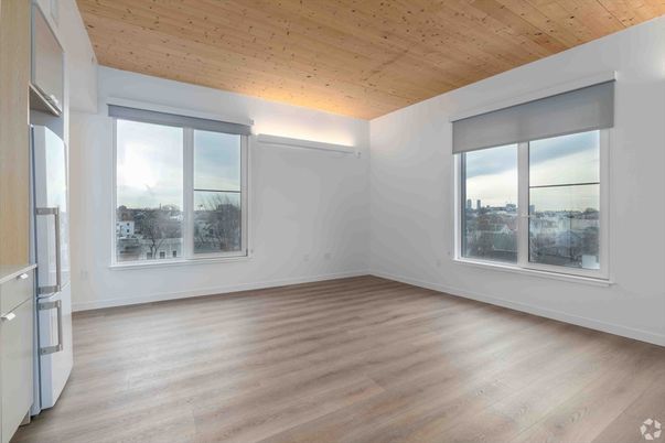 Empty room, Interior, Wooden Ceilings, Wood Texture Flooring