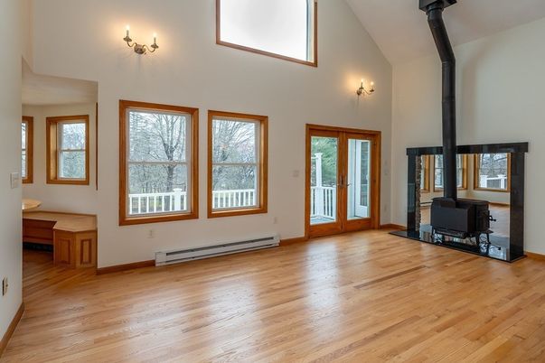 Fireplace, Interior, Wood Texture Flooring