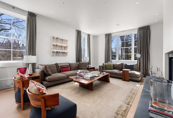 Fireplace, Interior, Living room, Recessed Lighting
