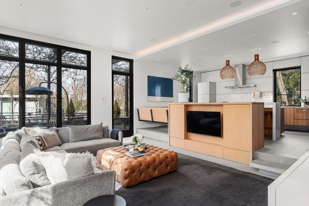 Interior, Kitchen, Living room, Recessed Lighting