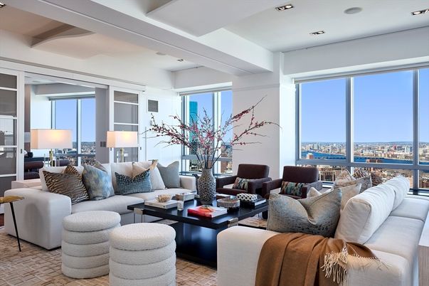 Interior, Living room, Recessed Lighting