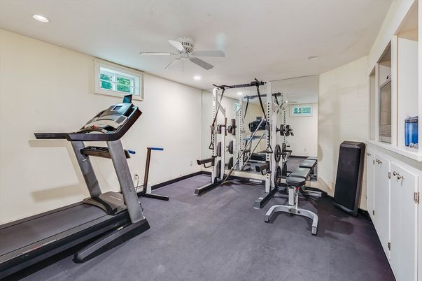 Fitness Equipment, Interior, Recessed Lighting