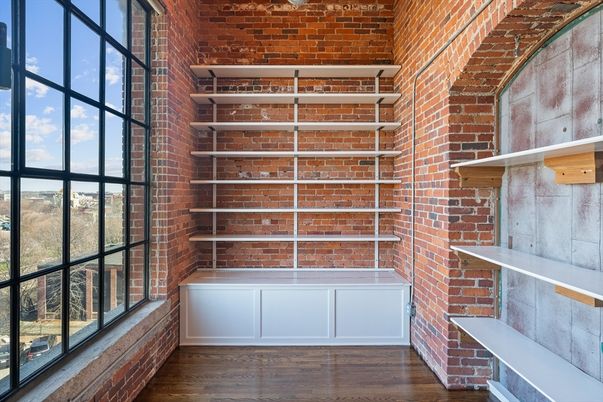 Interior, Stone Walls, Wood Texture Flooring