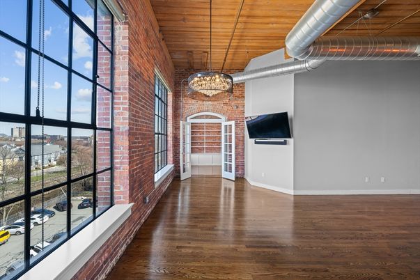 Chandelier, Interior, Stone Walls, Wooden Ceilings, Wood Texture Flooring