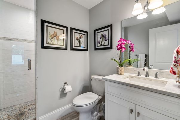 Bathroom, Glass Shower, Interior