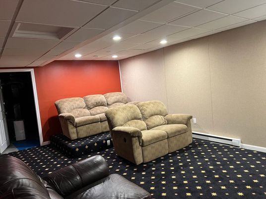 Home Theatre Room, Interior, Recessed Lighting, Theatre Room