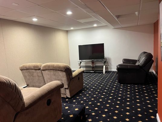 Interior, Living room, Recessed Lighting
