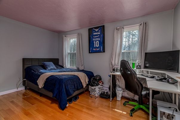 Bedroom, Home Office, Interior, Wood Texture Flooring