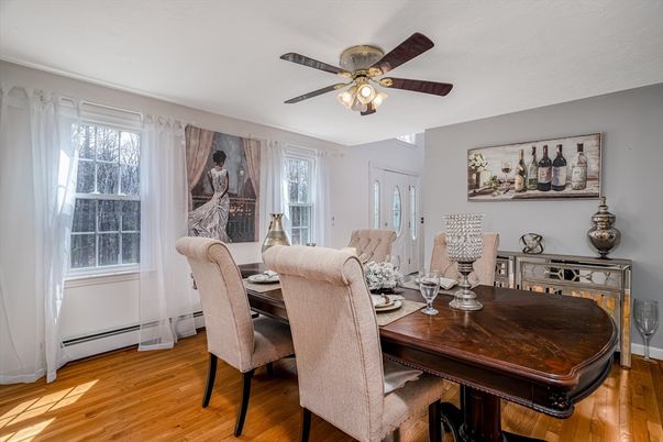 Dining room, Interior, Wood Texture Flooring