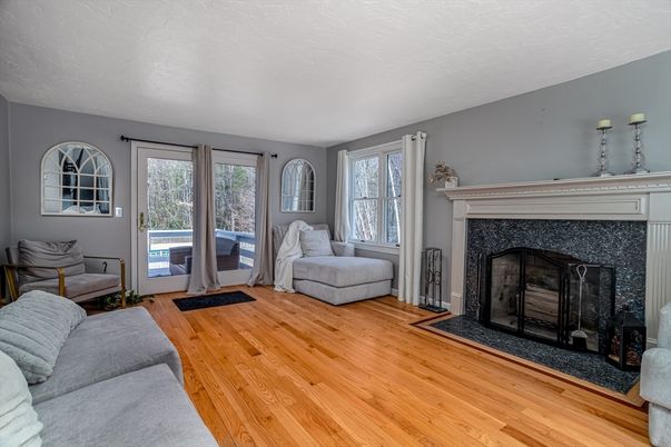 Fireplace, Interior, Wood Texture Flooring