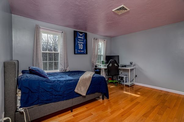 Bedroom, Home Office, Interior, Wood Texture Flooring