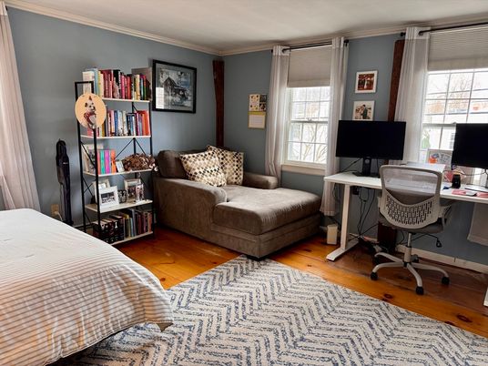 Home Office, Interior, Wood Texture Flooring