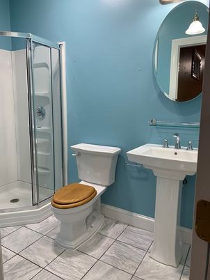Bathroom, Glass Shower, Interior