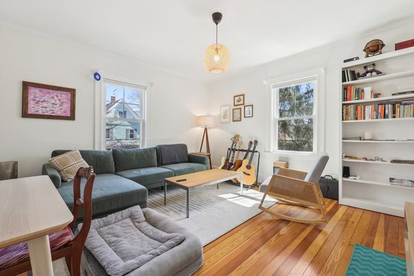 Interior, Living room, Pendant Lights, Wood Texture Flooring