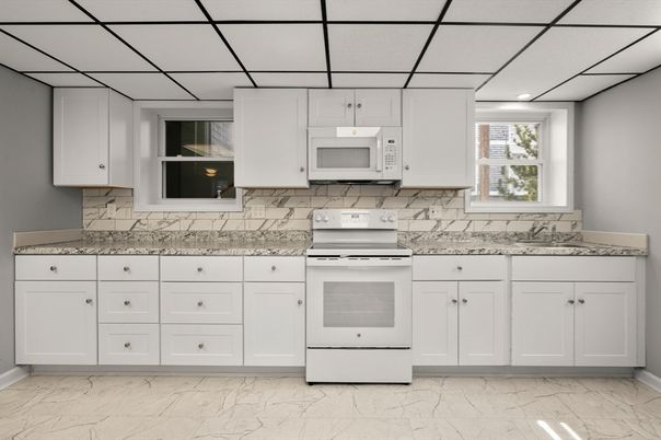 Interior, Kitchen, Marble, Marble Walls