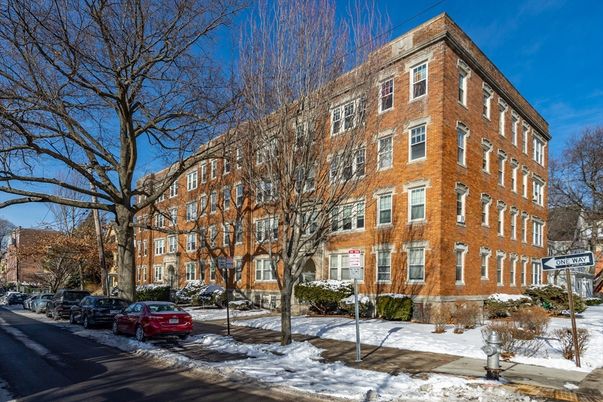 Exterior, Facade, Brick Facade, Condo Building