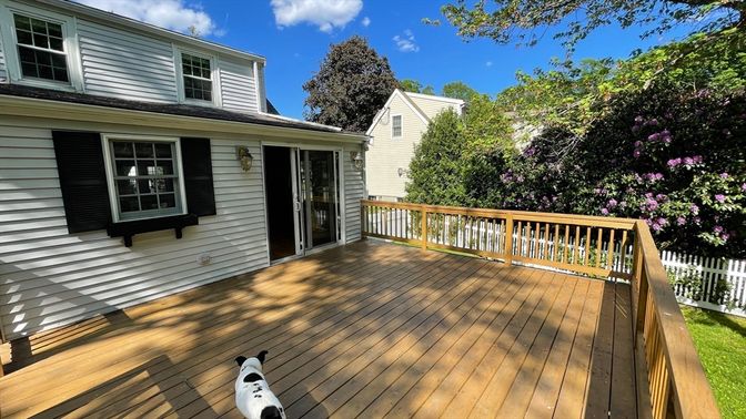Exterior, Wood Texture Flooring
